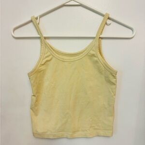 Arq + Dazed But Amazed collab Cropped Tank Top in Yellow size small